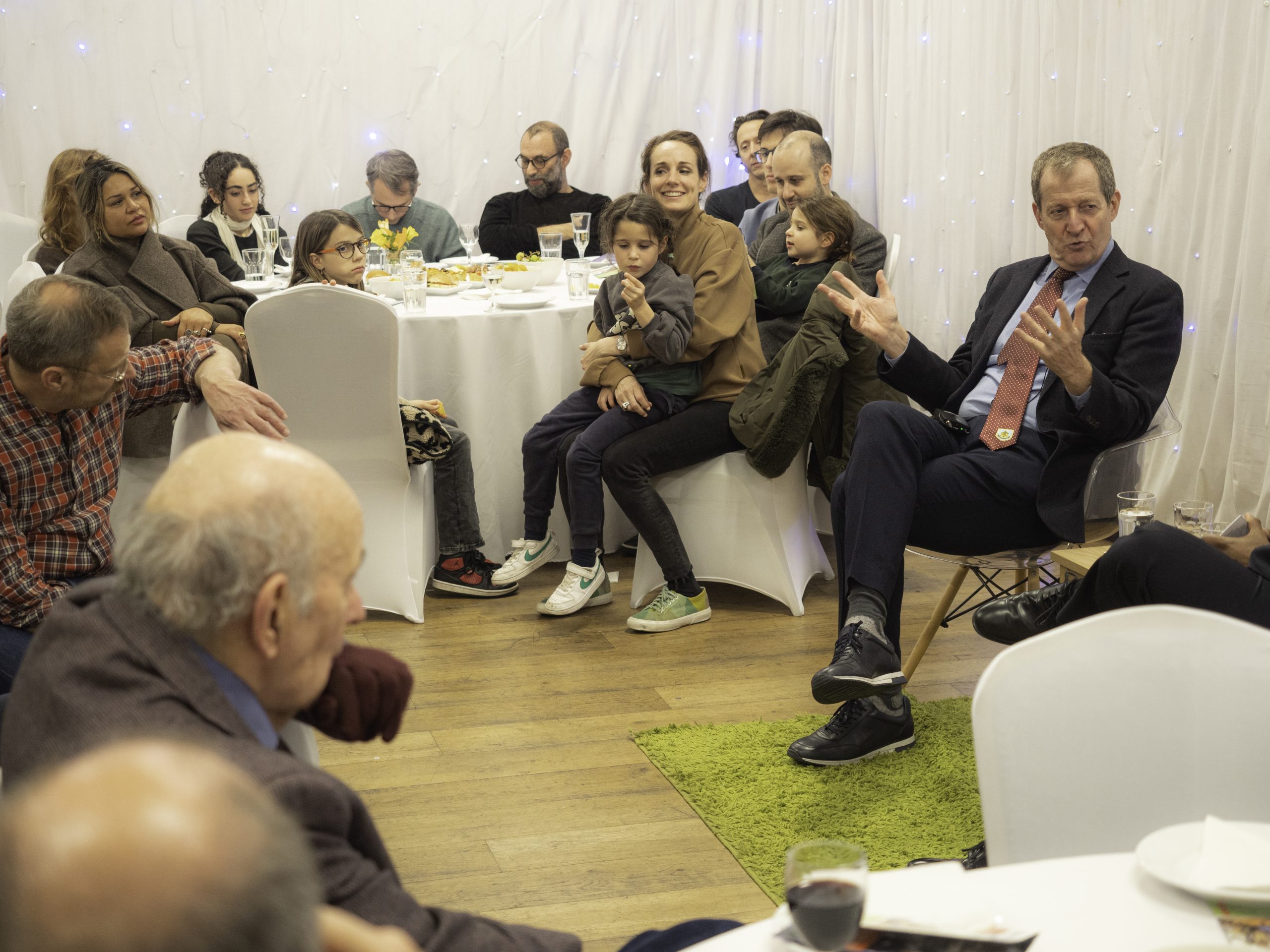 Alastair Campbell at a QCCA community event