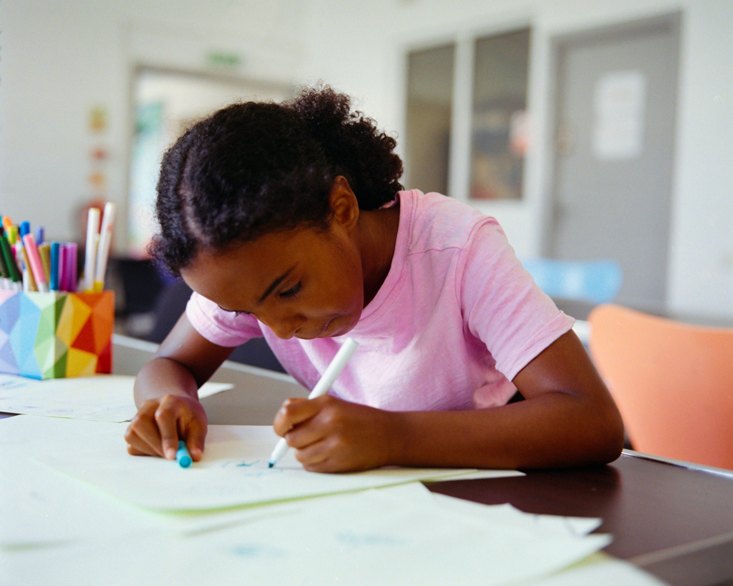 Young person taking part in a creative activity